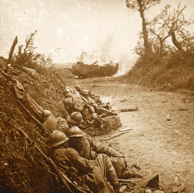Dobytí Courcelles, severní Francie, červen 1918 od Unbekannt
