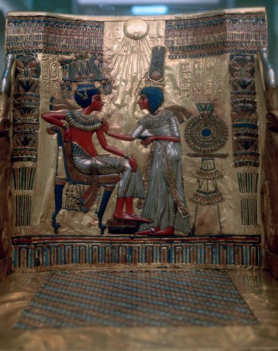 Tutanchamonův trůn, detail, egyptský, 18. dynastie od Unbekannt