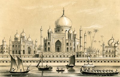 Hrob oblíbeného sultána Akbara Khana v Agra, 1847 od Unbekannt