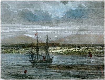 Sopky Mauna Loa a Manua Kea, Havaj, c1880 od Unbekannt