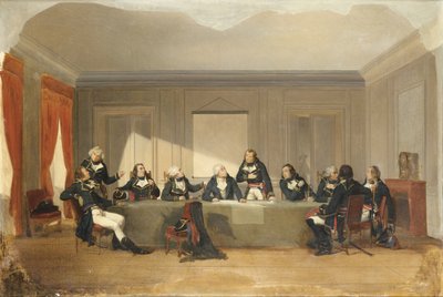 Válečná rada v Courtrai 26. června 1792 od Unbekannt