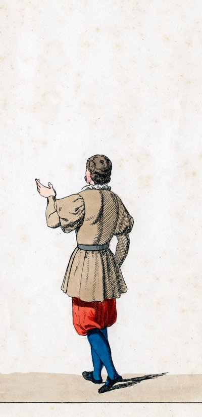 Divadelní kostýmní návrh pro Shakespearovu hru Jindřich VIII., 19. století od Unbekannt
