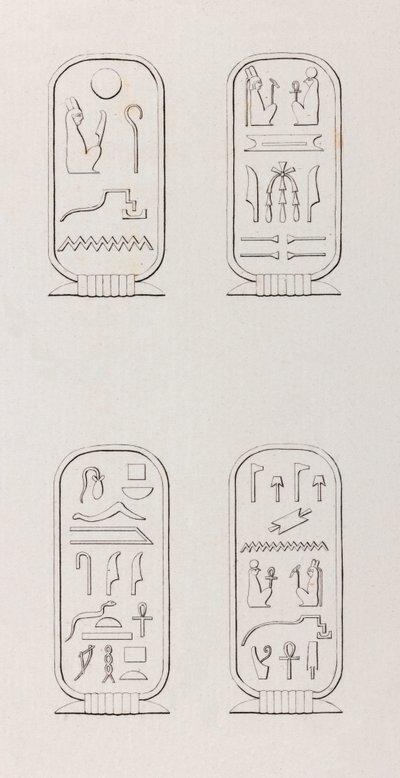 Théby: Hieroglyfy, zblízka od Unbekannt