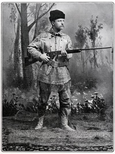 Theodore Roosevelt, americký voják a politik, c1898 od Unbekannt