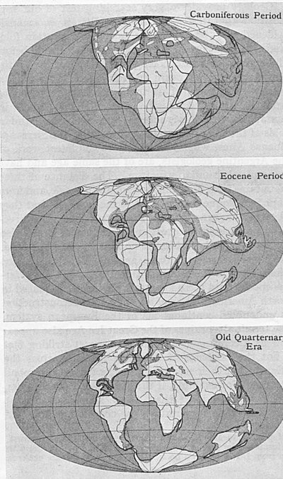Teorie kontinentálního driftu, 1922 od Unbekannt
