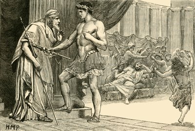 Theseus a Aegeus, 1890. od Unbekannt