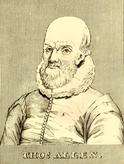 Thomas Allen, 1542-1632, 1830. od Unbekannt