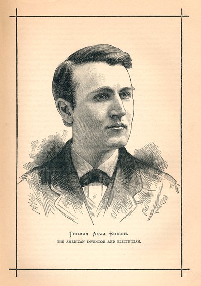 Thomas Alva Edison, americký vynálezce, 1893 od Unbekannt