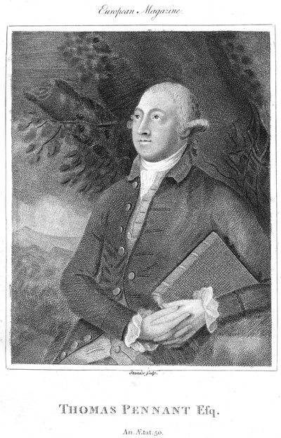 Thomas Pennant, britský přírodovědec a cestovatel 18. století, c1840 od Unbekannt