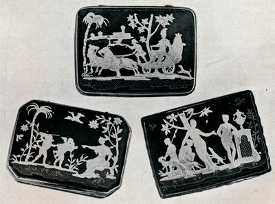 Three Pique tabatěrky, 1920. od Unbekannt