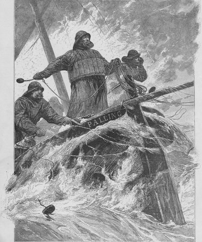 Throwing the Life-Line, 1890. od Unbekannt
