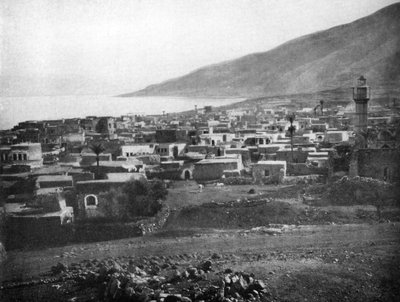 Tiberias a Galilejské jezero, 1926 od Unbekannt