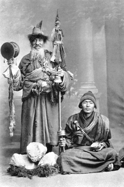 Tibetští žebráci, c1910 od Unbekannt
