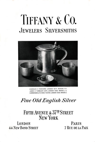 Reklama Tiffany & Co., 1937 od Unbekannt