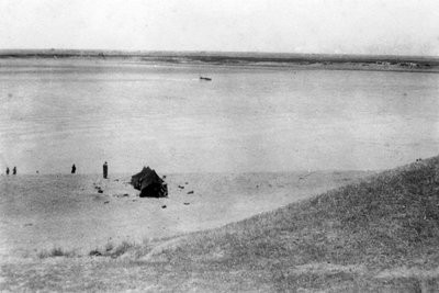 Řeka Tigris, Samarra, Mezopotámie, 1918 od Unbekannt
