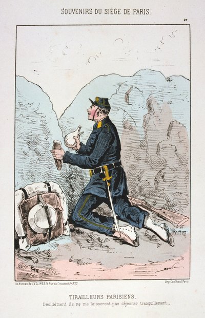 Parisian Tirailleurs, obléhání Paříže, 1870-1871 od Unbekannt