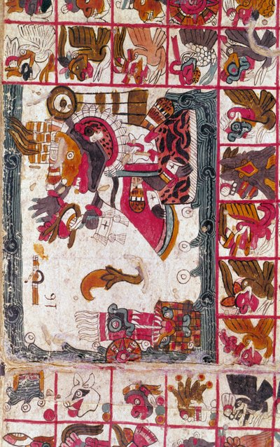 Tonalamatl Aubin, Folio 16, 15. století od Unbekannt