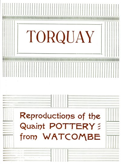 Torquay - Reprodukce kuriózní keramiky z Watcombe, 1919 od Unbekannt