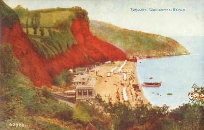Torquay, Oddicombe Beach, konec 19.-začátek 20. století. od Unbekannt