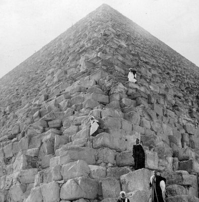 Turistický koutek, Velká pyramida v Gíze, Egypt, 20. století od Unbekannt