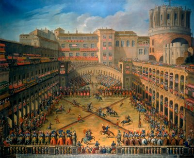 Turnaj na dvoře Vatikánu, Řím, 1565 od Unbekannt