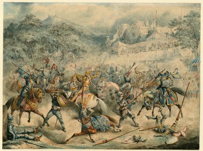 Turnaj jízdních rytířů, 1840 od Unbekannt
