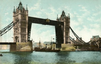 Tower Bridge, Londýn, 1906. od Unbekannt