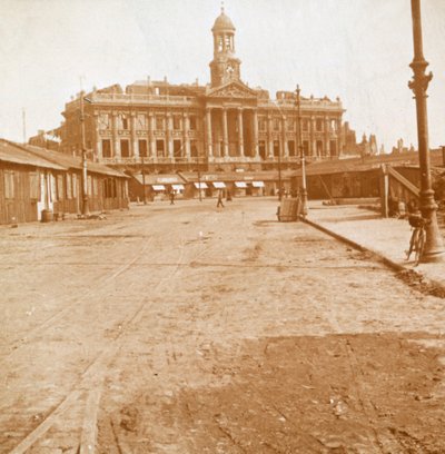 Radnice a hlavní náměstí, Cambrai, severní Francie, c1914-c1918. od Unbekannt