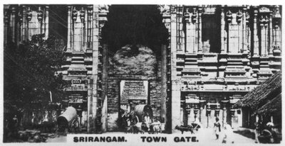 Městská brána, Srirangam, Indie, c1925 od Unbekannt