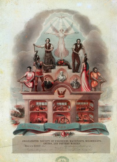 Odborový svitek, 1851 od Unbekannt
