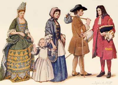Tradiční oděv za vlády Jakuba II. - Vilém a Marie 1685-1700, 1903, 1937. od Unbekannt