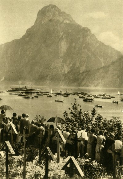 Traunstein a Traunsee, Horní Rakousko, c1935. od Unbekannt