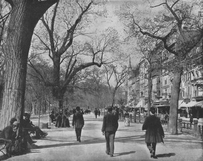 Tremont Street a The Common, Boston, USA, c1900. od Unbekannt