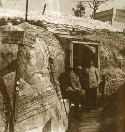 Příkopy, Champagne, severní Francie, c1914-c1918 od Unbekannt