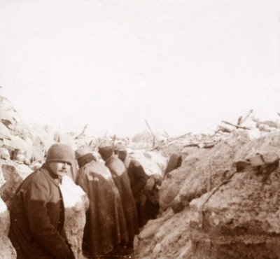 Příkopy, Tahure, severní Francie, c1914-c1918 od Unbekannt