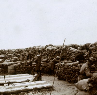Příkopy v Mamelon Vert, Nieuwpoort, Flanders, Belgie, c1914-c1918 od Unbekannt