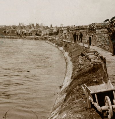 Zákopy v Nieuwpoort, Flandry, Belgie, c1914-c1918 od Unbekannt