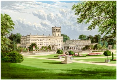 Trentham Hall, Staffordshire, domov vévody ze Sutherlandu, c1880 od Unbekannt