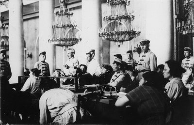 Proces s vůdci Socialistické revoluční strany, Moskva, Rusko, srpen 1922 od Unbekannt
