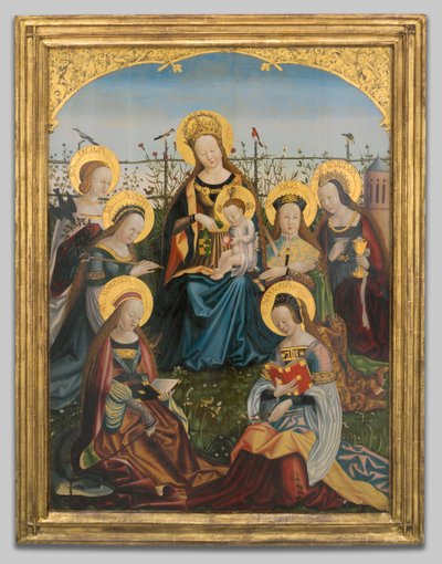 Triptych Panny Marie s dítětem se svatými, 150515. od Unbekannt