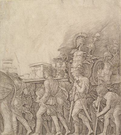 Triumph of Caesar: Vojáci nesoucí trofeje, ca. 1490. od Unbekannt