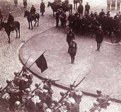 Vojska pochodující, Aachen, Německo, c1914-c1918 od Unbekannt