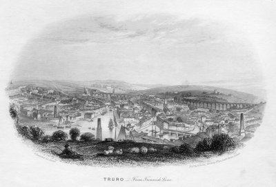 Truro, z Trennick Lane, 1860 od Unbekannt