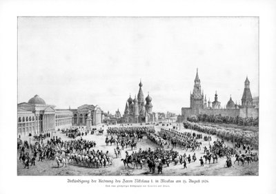 Car Nikolaj I. Ruska v Moskvě, 19. srpna 1826 1900 od Unbekannt