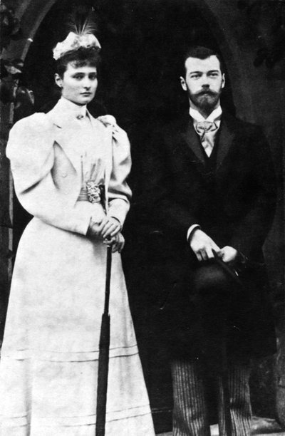 Carina Alexandra Feodorovna a car Nicholas II Ruska, c1900. od Unbekannt