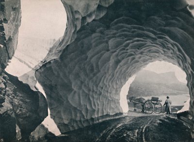 Tunel sněhem, průsmyk Hauklid, 1914. od Unbekannt