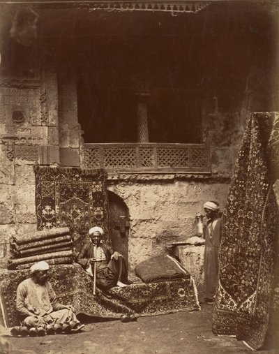 Turkish Carpet Bazaar, Káhira, ca. 1880. od Unbekannt