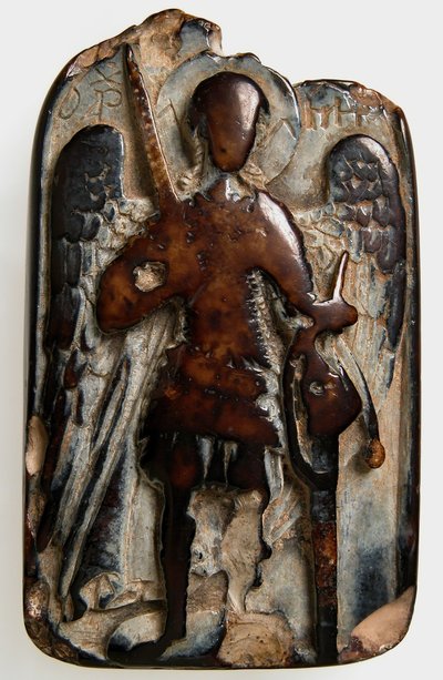 Dvoustranný přívěsek s archandělem Michaelem a Danielem v jámě lvové, byzantský, 1200 nebo později. od Unbekannt