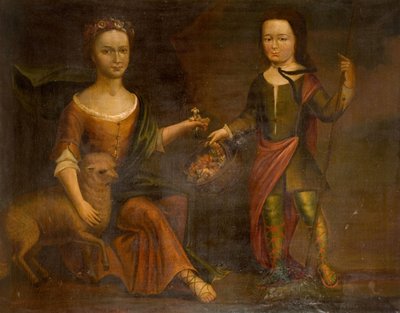 Dvě děti z rodiny Holte, 1800. od Unbekannt