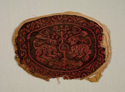 Dvě konfrontovaná zvířata z tuniky, 700-800. od Unbekannt